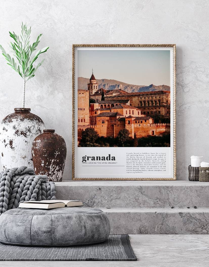 Granada Print, Granada Art, Granada Wall Art, Granada Art Print