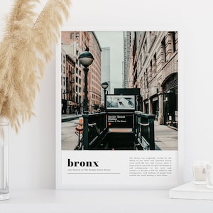 Bronx Travel Print, Bronx Wall Art, Bronx Art, Bronx Poster, Bronx Artwork, Bronx Photo, New York City Print, Bronx, New York, New York Art