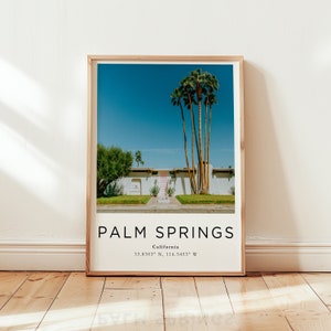Palm Springs Print Palm Springs Art Palm Springs Wall Art Palm Springs Art Print Palm Springs Photo Palm Springs Poster California Poster