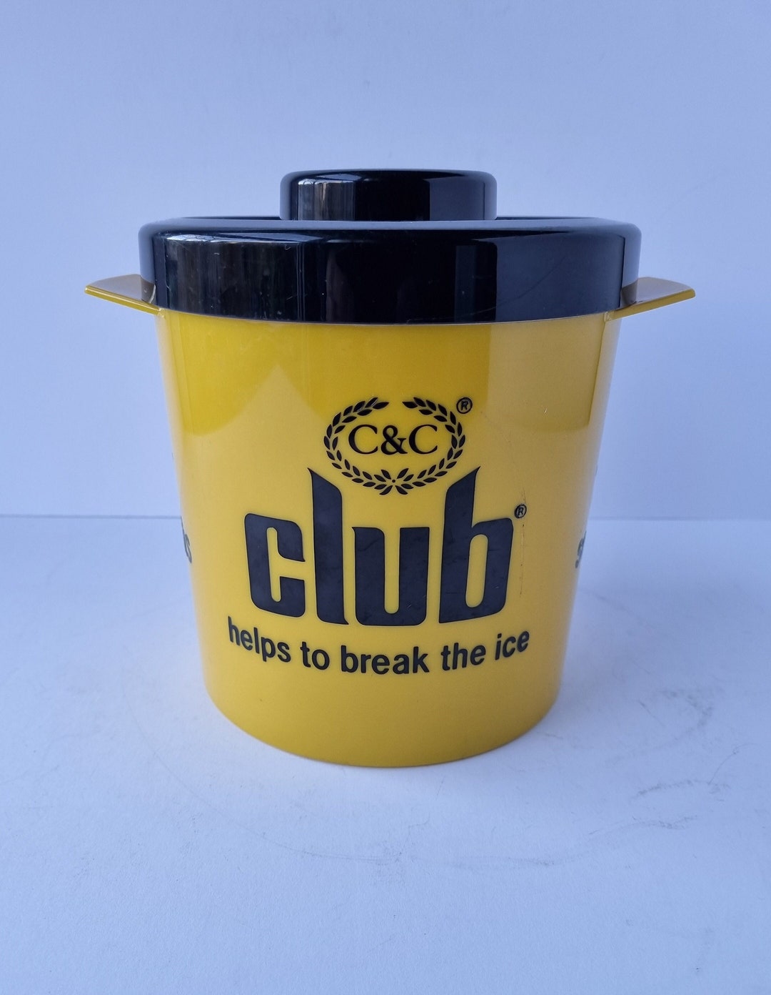 Vintage Plastic Ice Bucket Advertising Ice Bucket Club Soft Drinks