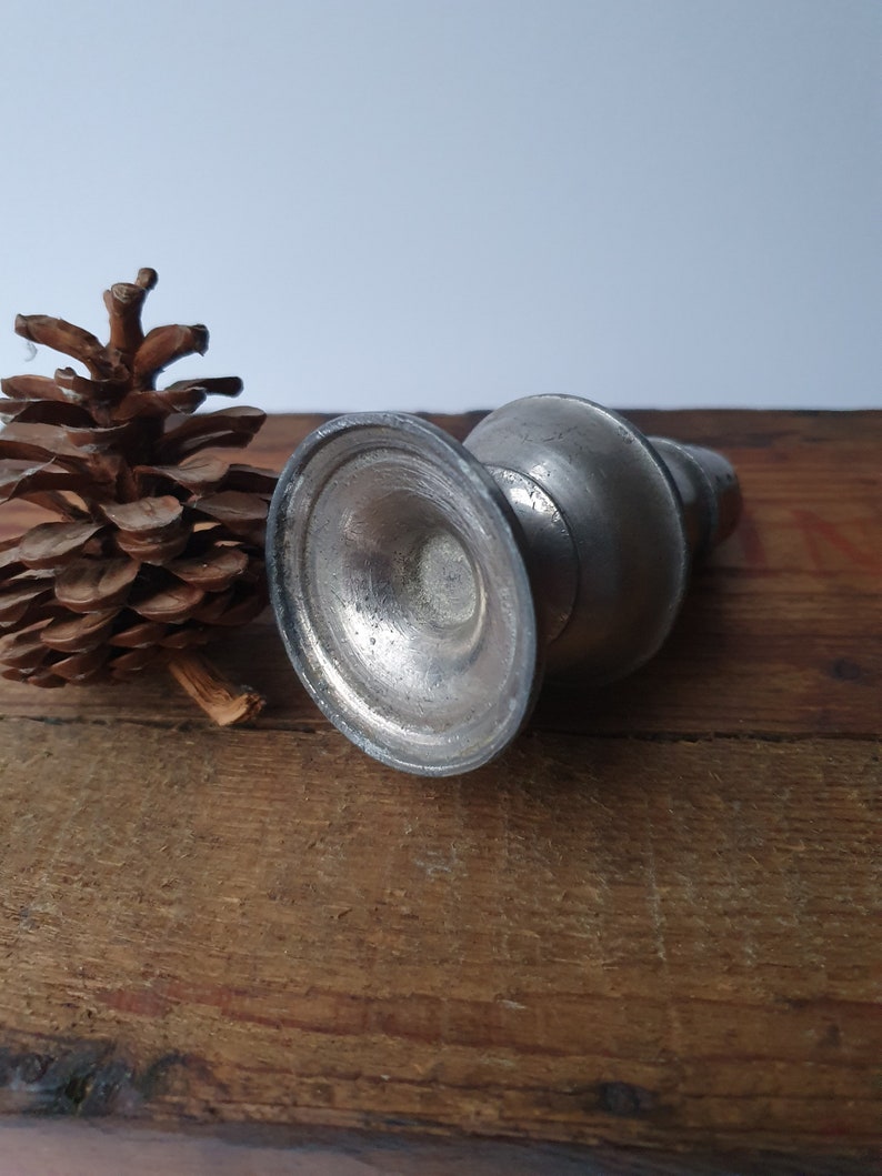 Antique Georgian pewter sugar or pepper shaker condiment pot