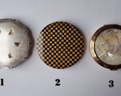 Vintage Compacts - Powder Compacts - Vintage Makeup Compacts - Stratton Compact - Mother of Pearl Compact - Checker Compact - Vintage Gifts