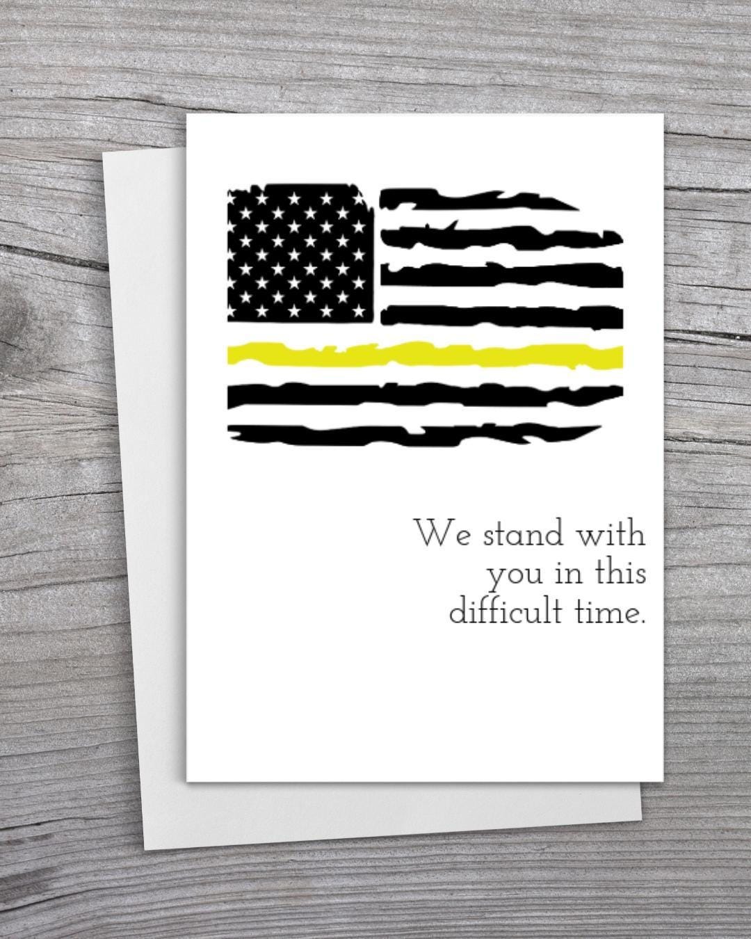 We Stand With You - Thin Gold Line Card - Etsy