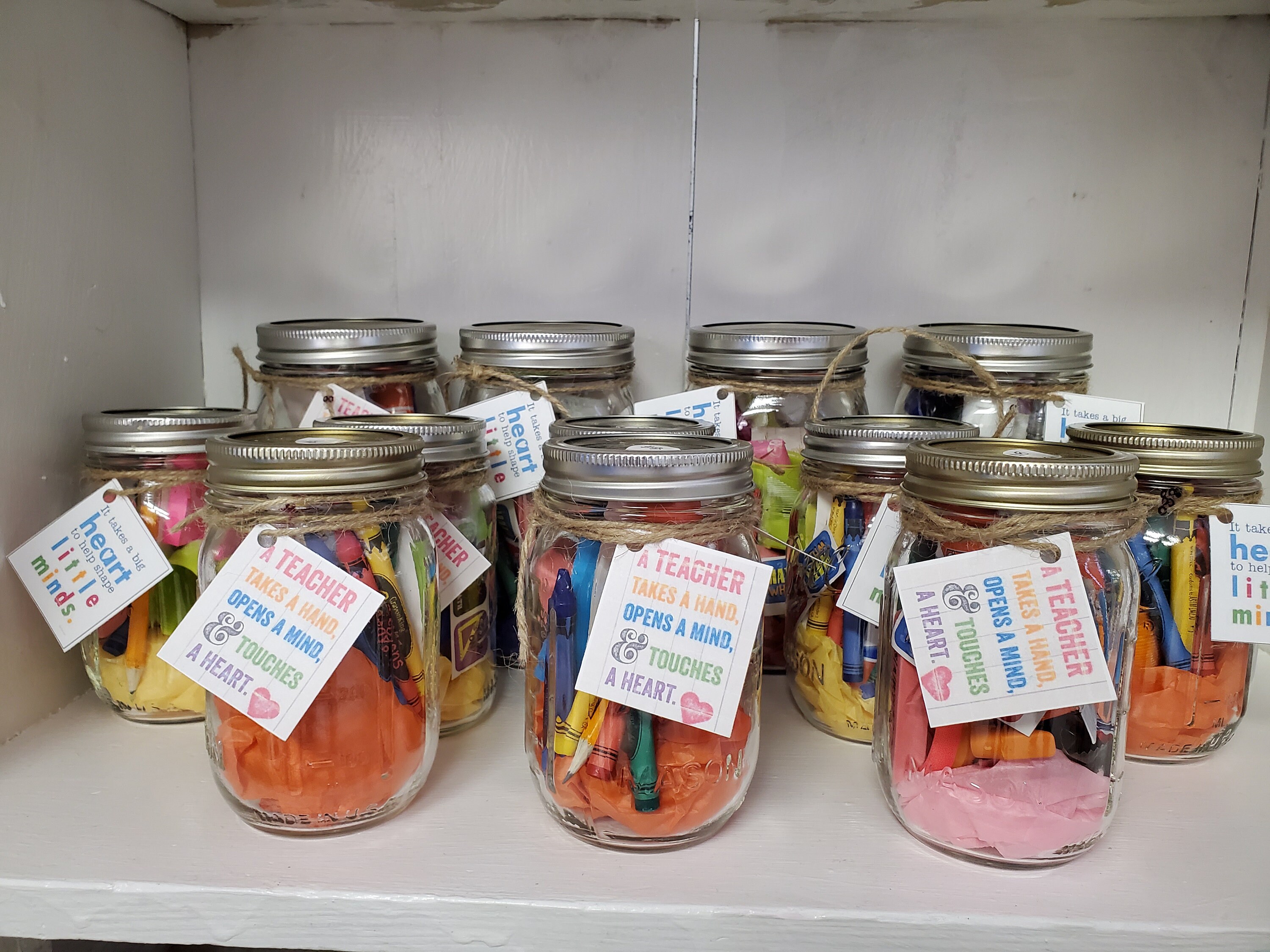 Teacher appreciation jars Etsy