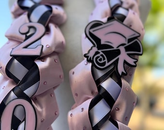 2026 Graduation lei Personalized/school logo sash with rhinestones.