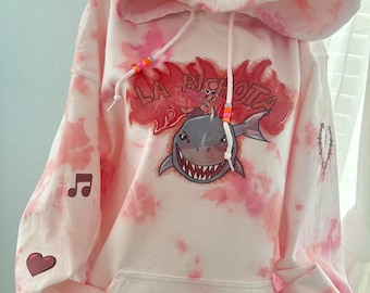 Karol g Sudadera con capucha y efecto tie-dye para adultos. (Mañana será temporada de bonito bichota) inspirado