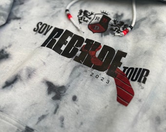 Sudadera con capucha Rebelde con efecto tie-dye. (Gira Soy rebelde) edición limitada inspirada.