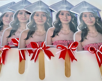 Recortes de cabeza de espuma laminada de graduación. (5 piezas)