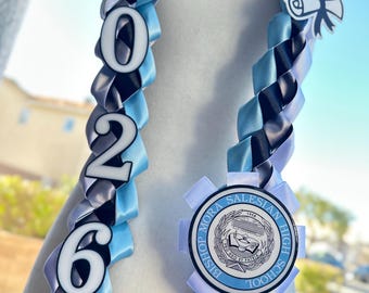 Lei de graduación 2026 Banda personalizada con el logotipo de la escuela