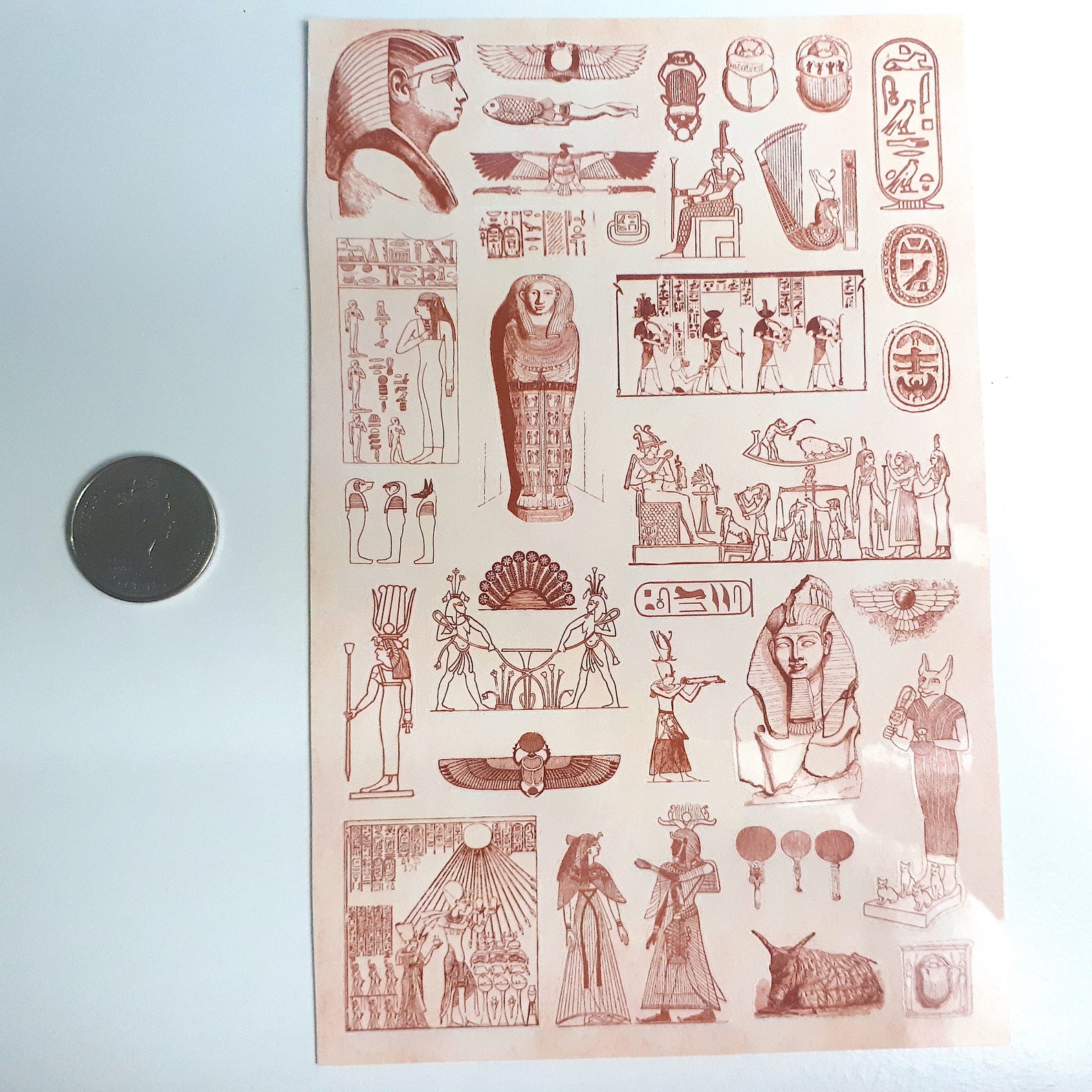 Ancient Egypt Planner Sticker Sheet Waterproof Vinyl Vintage Etsy
