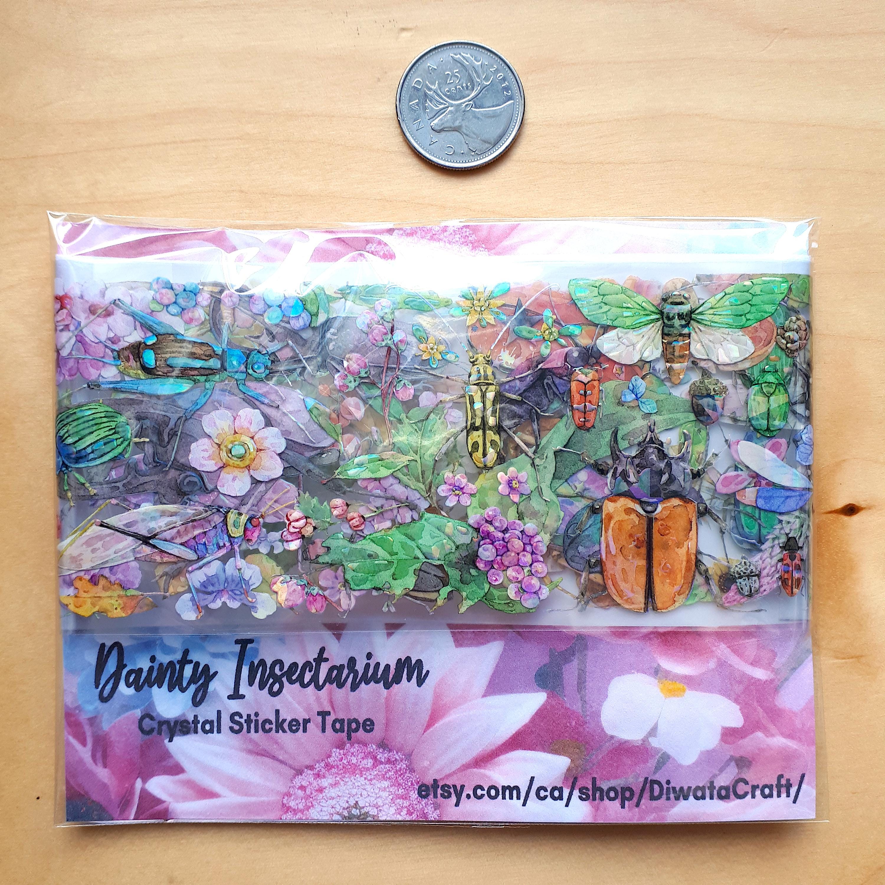 Dainty Insectarium Crystal Sticker Tape - Rainbowfoil Journal Scrapbook ...