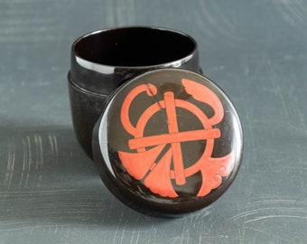 Lacquered tea caddy Natsume Tea ceremony