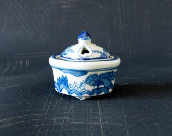 Incense burner Japanese antique koimari pottery