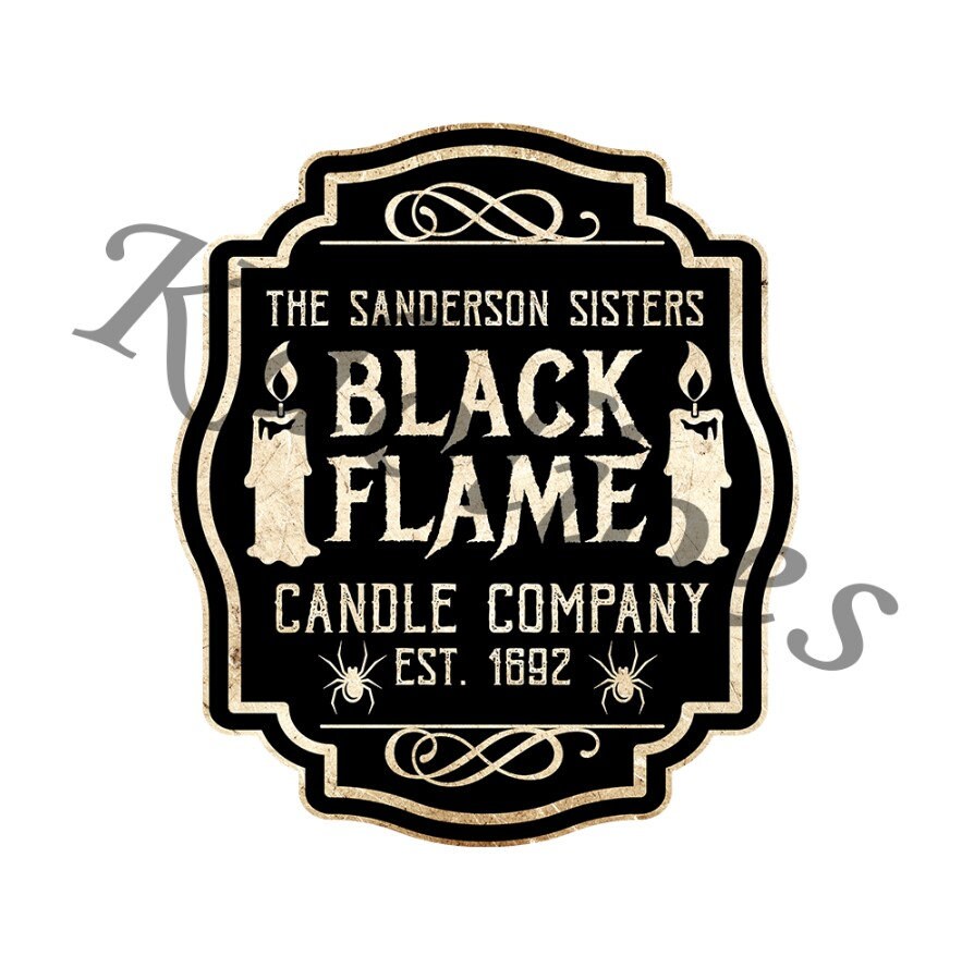 Black Flame Candle Company PngSanderson SistersWitch Etsy
