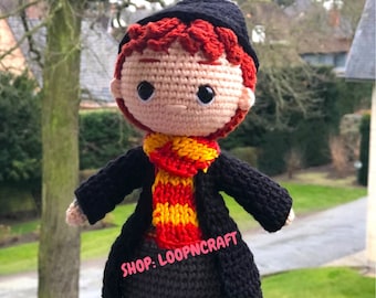 Crochet Ron Weasley Doll: Handmade Amigurumi Harry Potter Toy