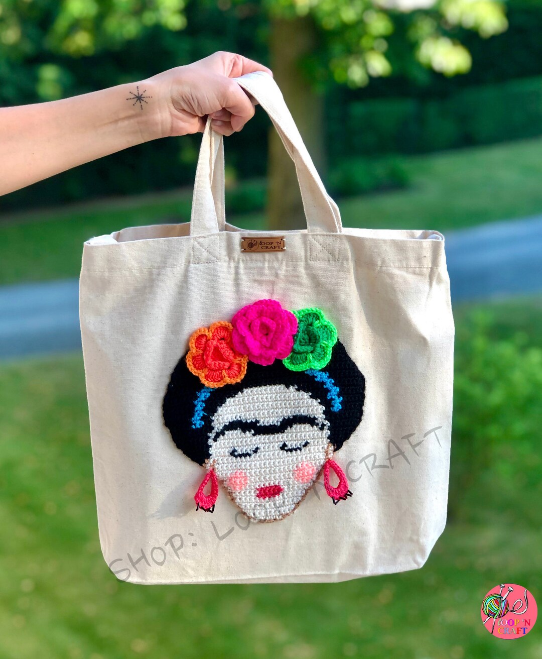 Wholesalers Monedero Frida Kahlo Crochet Broches Para Bolsas