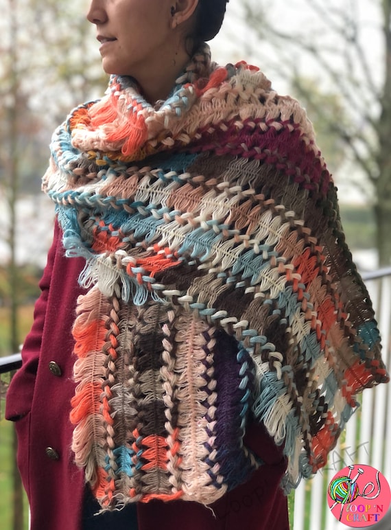 Loop'nCraft Triangle Shawl Scarf Crochet Kit Loop'nCraft Triangle Shawl Scarf Crochet Kit