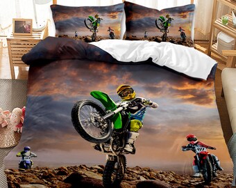 Dirt Bike Bedding Etsy