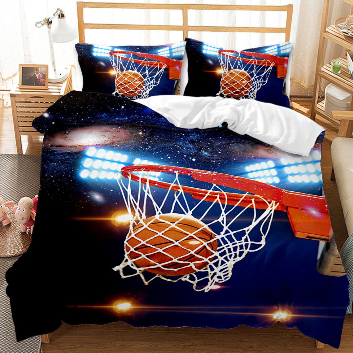 3D Basketball Printing Bedding Sets Soft and Comfortable Bed Etsy