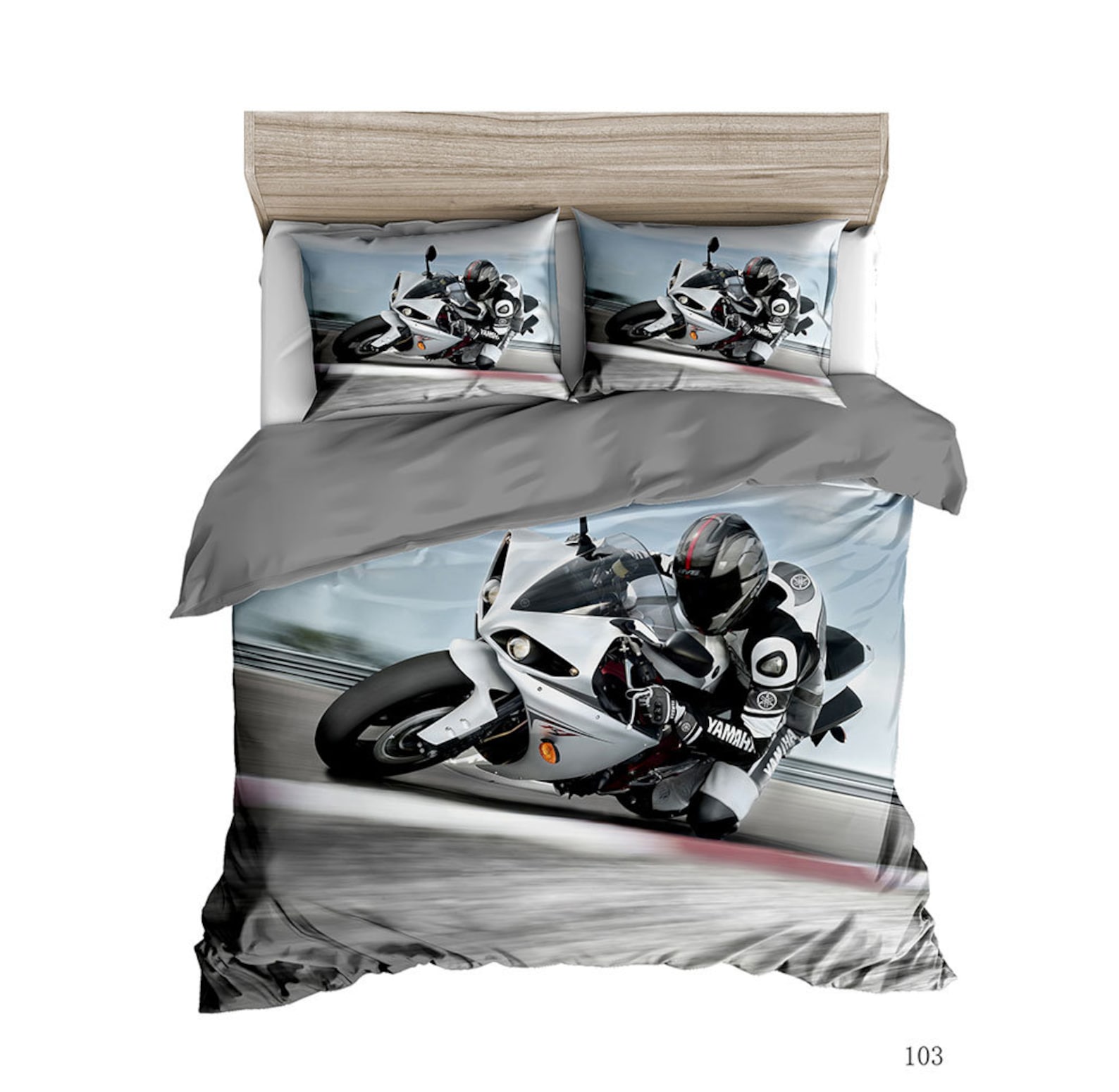 Dirt Bike Duvet Cover Set Motocross Racer Bedding Set for Kids Etsy
