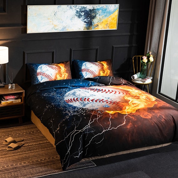 3D Sports Baseball Bedding Set for Teen 
