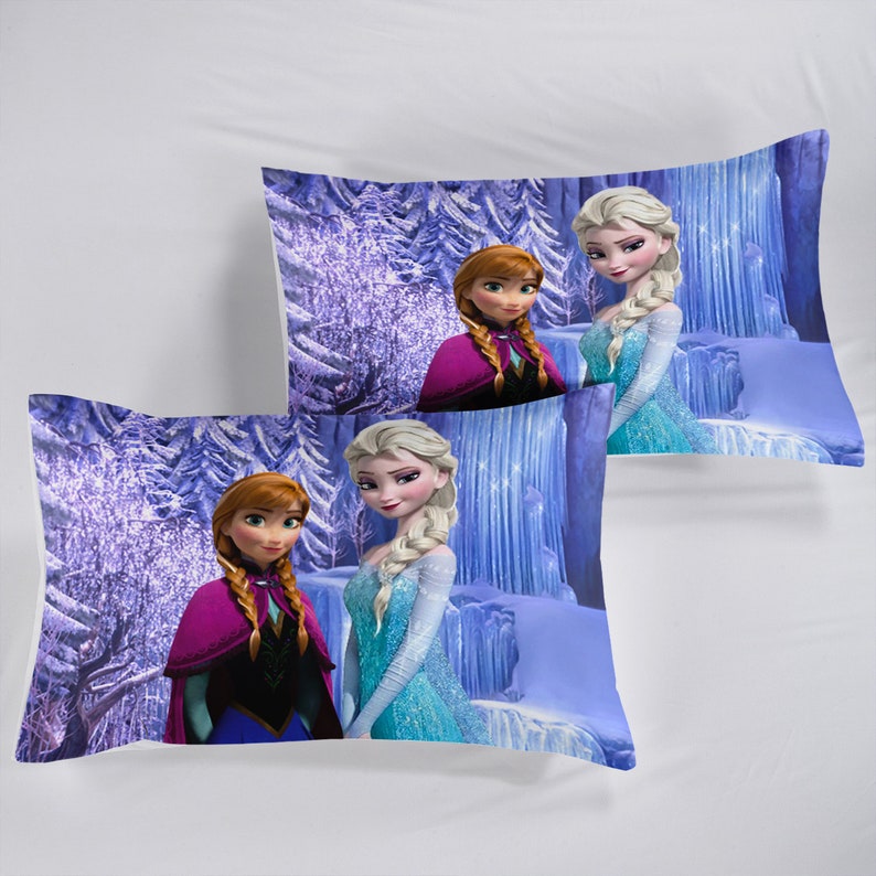 Elsa and Anna Princess Frozen Kids Bedding Set Soft Duvet - Etsy