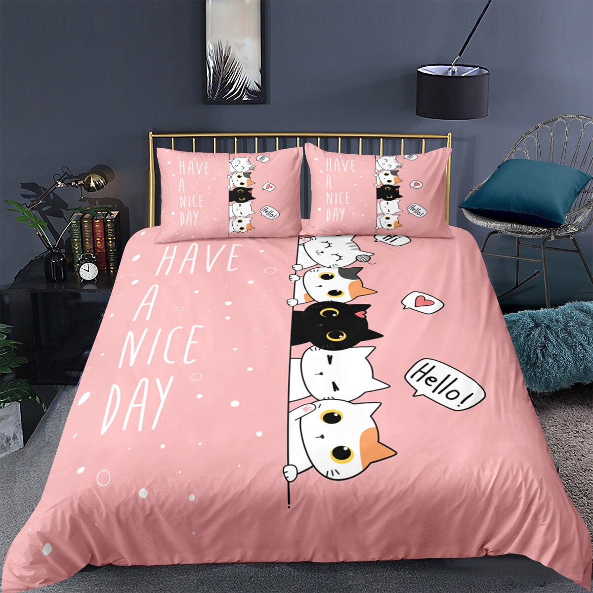 Bedding Cartoon Cat Kitten 