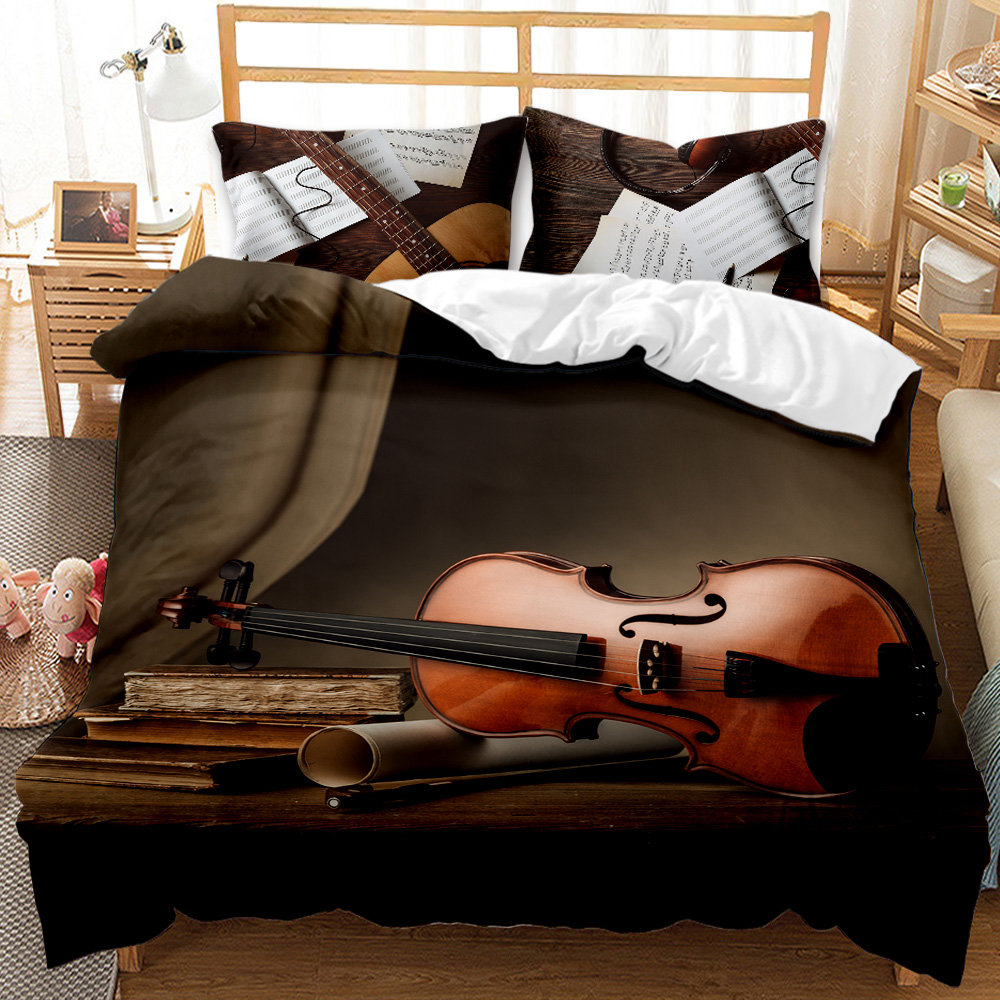 Violin Bedding Set for Kids ChildVioloncello Instrument Etsy