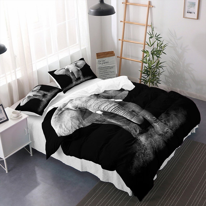 Bohemian Elephant Comforter Set Queen 3pcs 1 Comforter & 2 Etsy