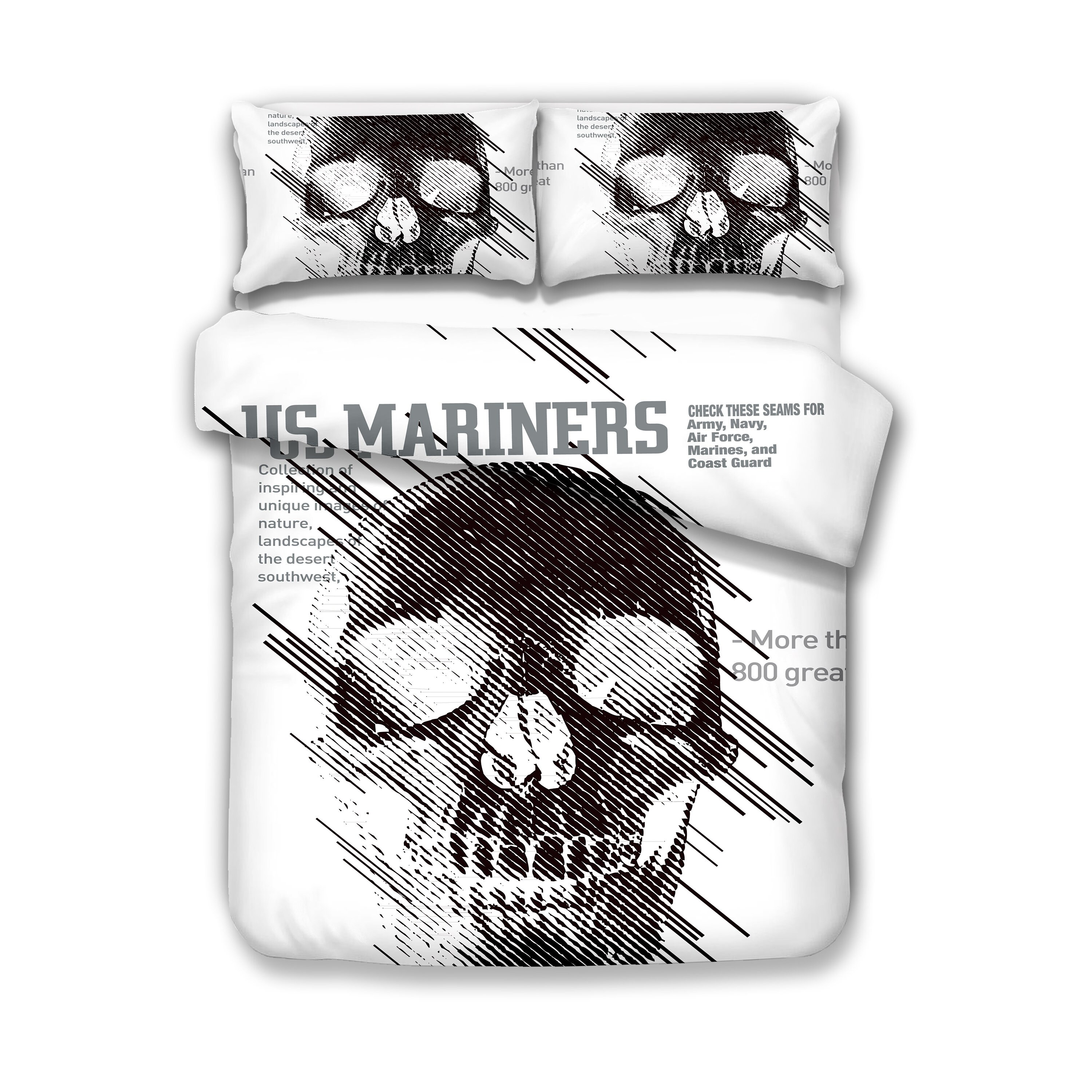 Discover Ultra Soft 3D Skull Theme Bedding Set