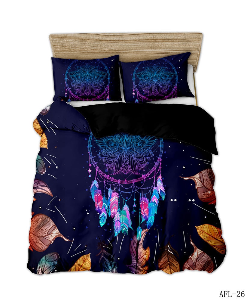 Discover Duvet Cover Set Bohemian Colorful Bed Sets Dream Catcher Bedding Vibrant Bedding Set