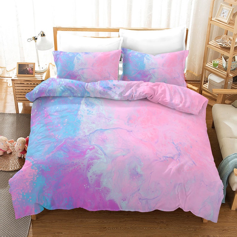 Marble Bedding Duvet Cover Set 3 Piece Set Ultra Soft Etsy
