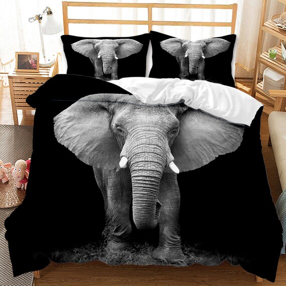 Bohemian Elephant Comforter Set Queen 3pcs 1 Comforter & 2 Etsy