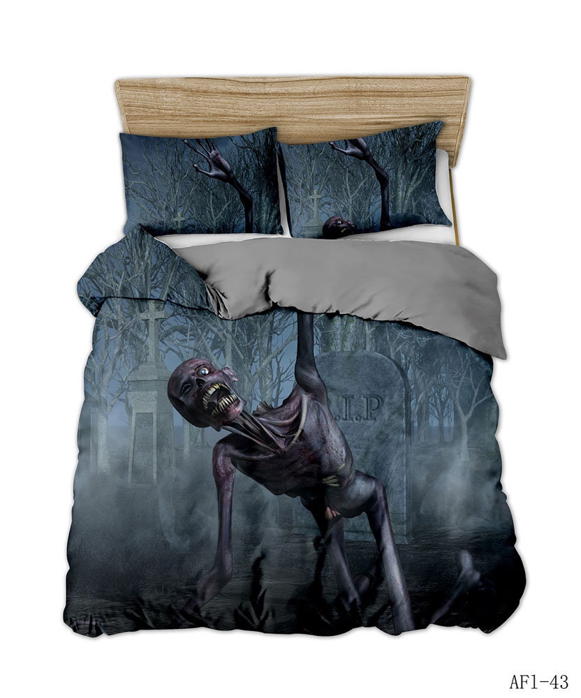 Discover Pattern Bedding Sets 3D Horror Skull Printed