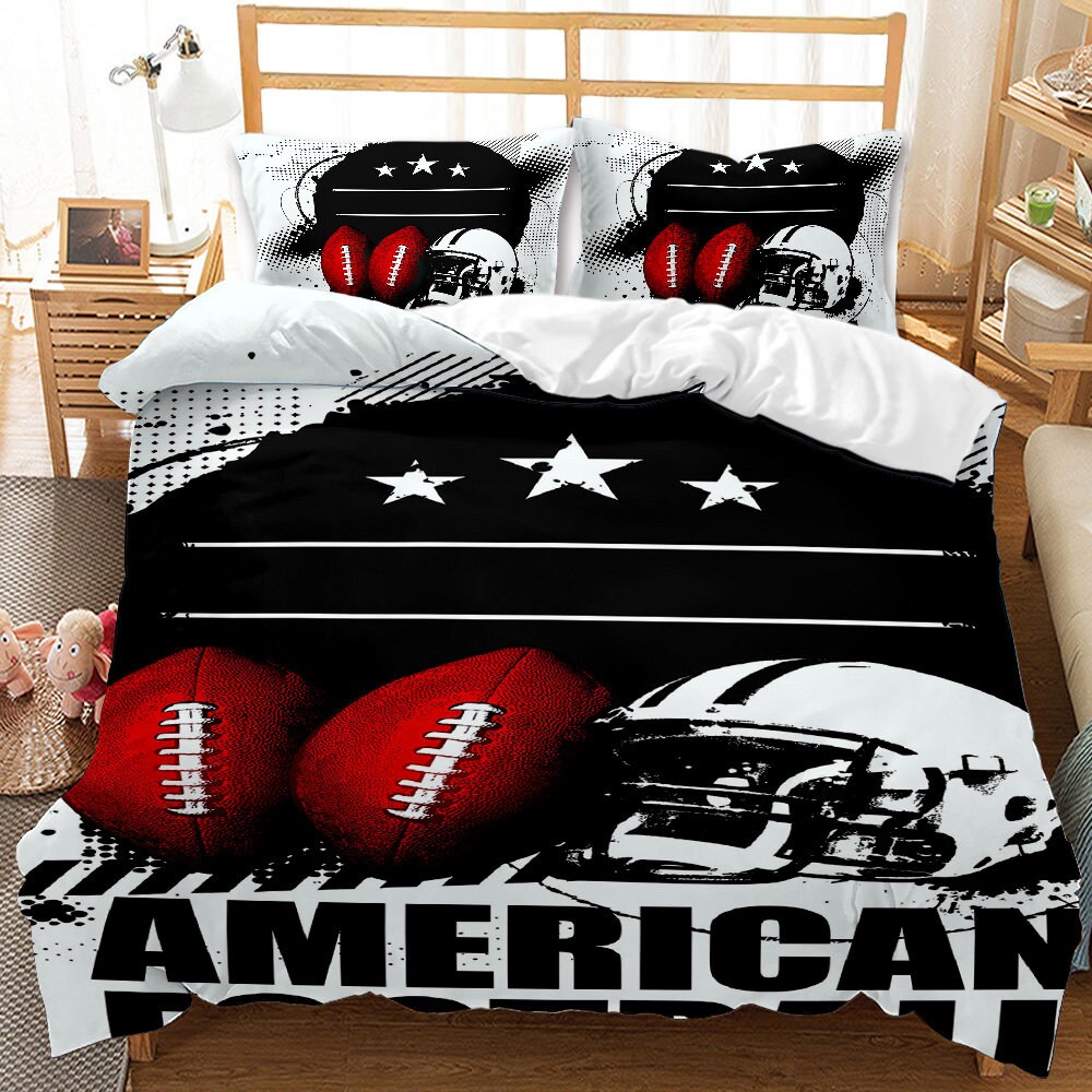 Duvet Cover King Rugby Player Pitching Game Fruit Pattern Etsy