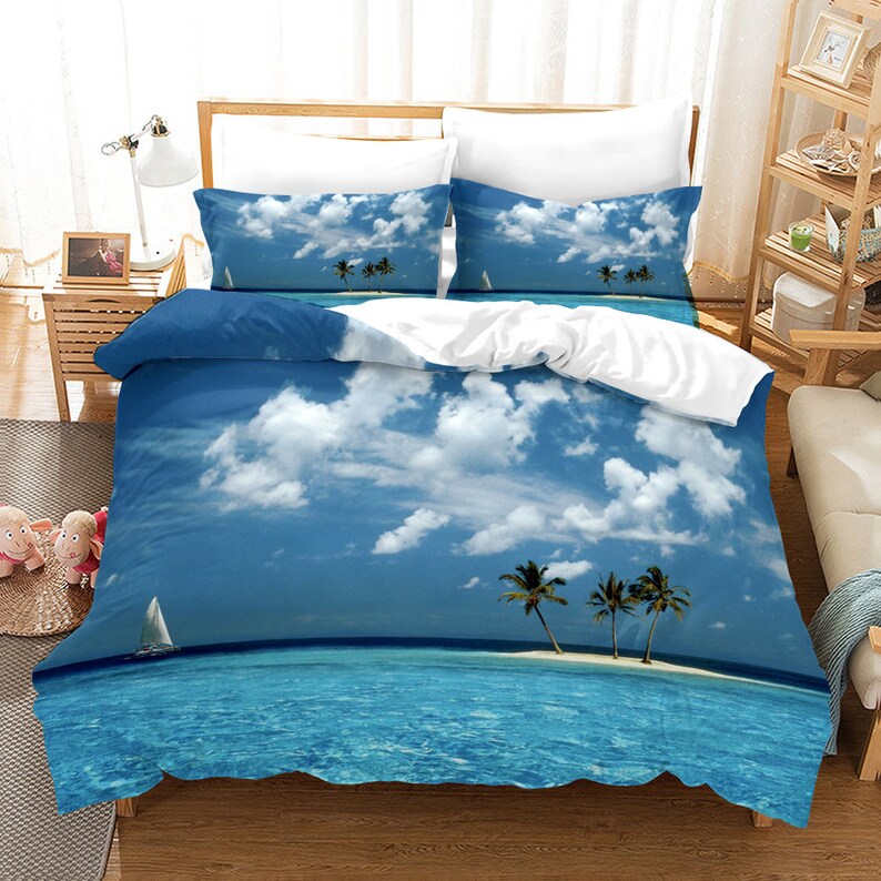 Nautical Duvet Cover Teens Retro Sailboat Bedding Set King Nautical Duvet Cover Teens Retro, King Size Nautical Bedding Sets