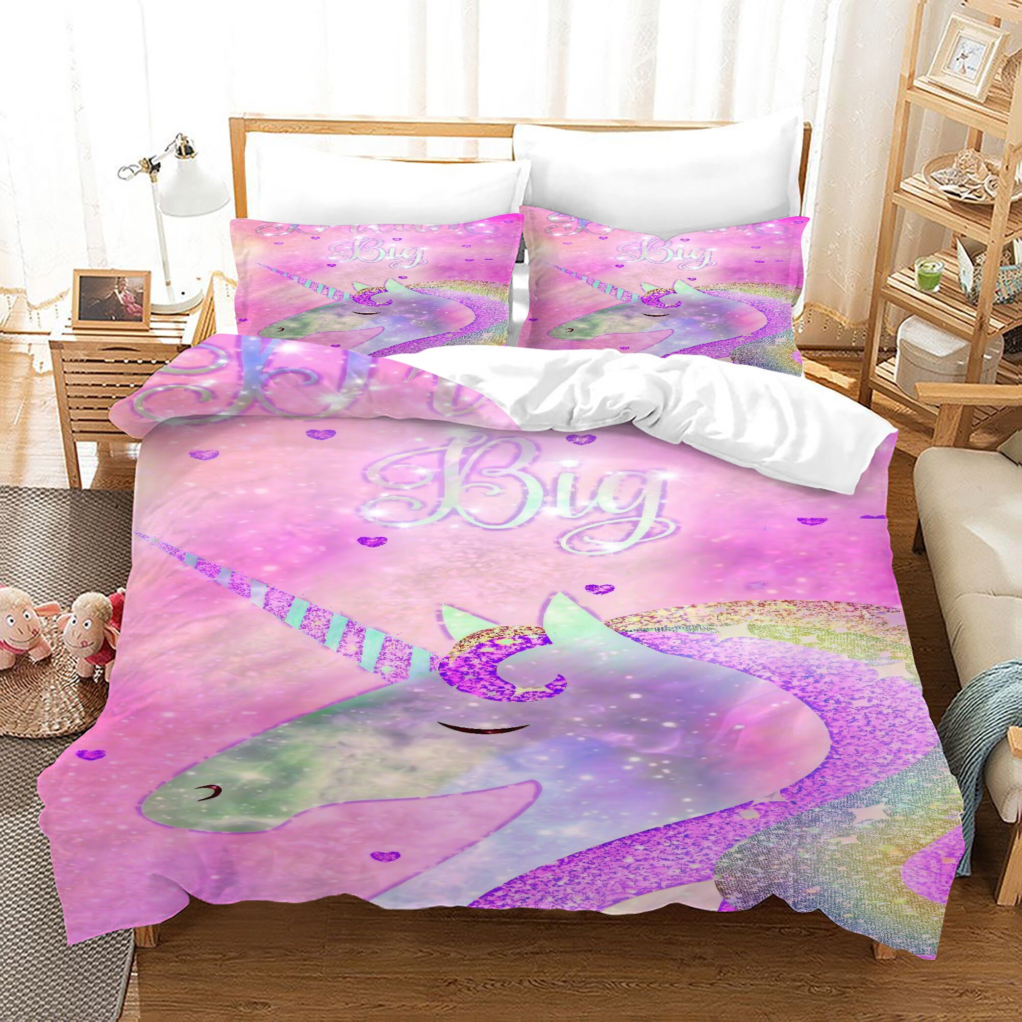 Unicorn Kids Bedding Duvet Cover Sets 
