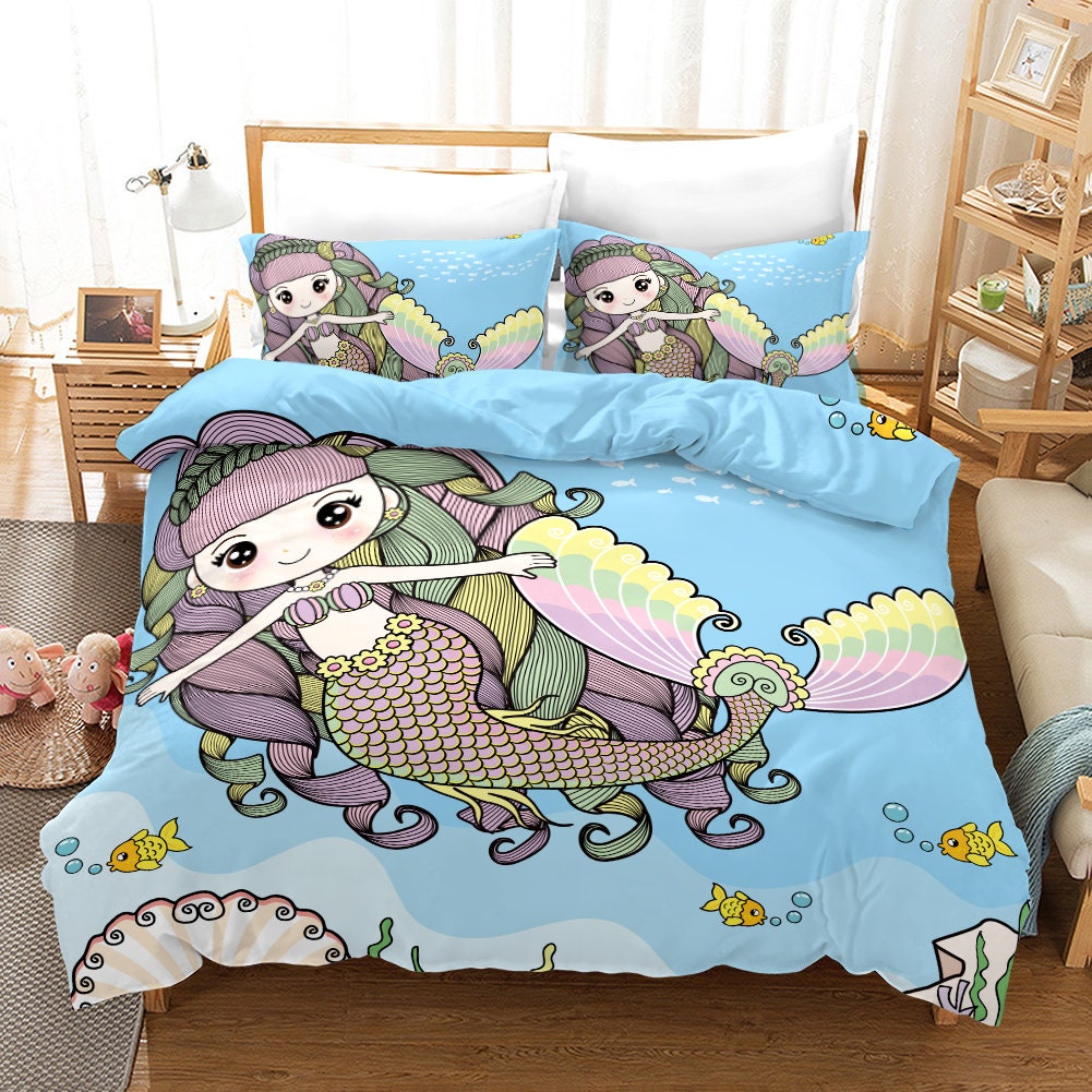 Los conjuntos de edredón Mandalorian con solo juego de ropa de cama reversible de fundas de almohada