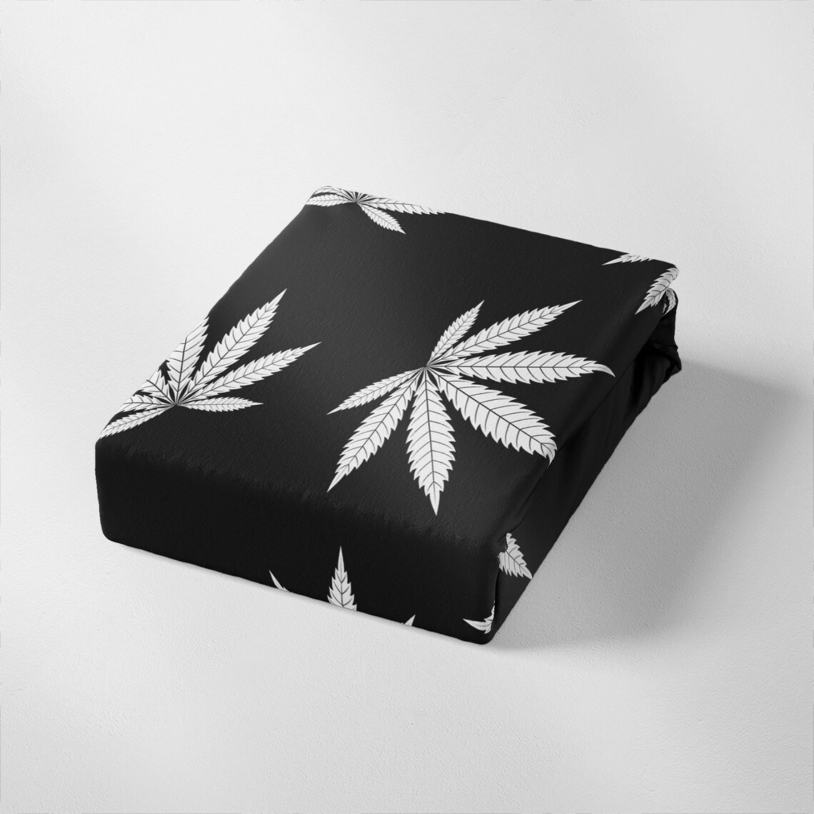 Cannabis Leaf Duvet Cover Set King Marijuana Leaf Comforter Etsy