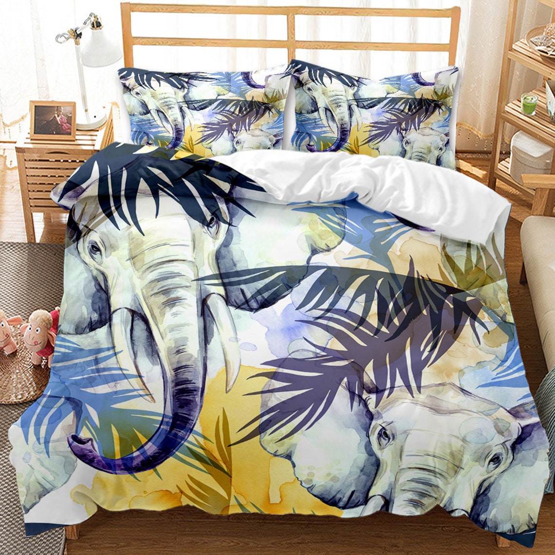 3D Elephant Bedding Duvet Cover Sets Personalized Design Etsy