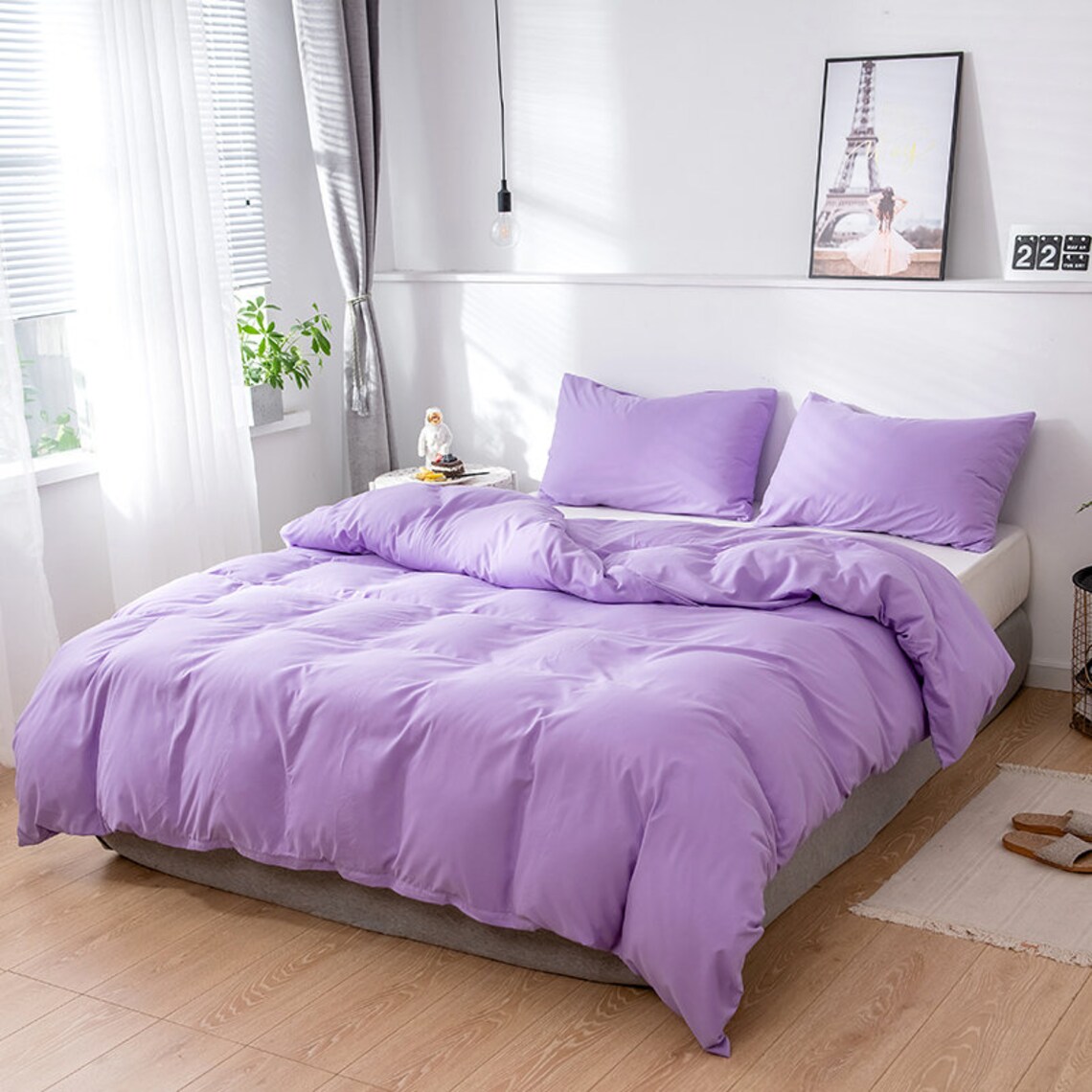 Lavender Duvet Cover 3 Piece SetUltra Soft Double Brushed Etsy