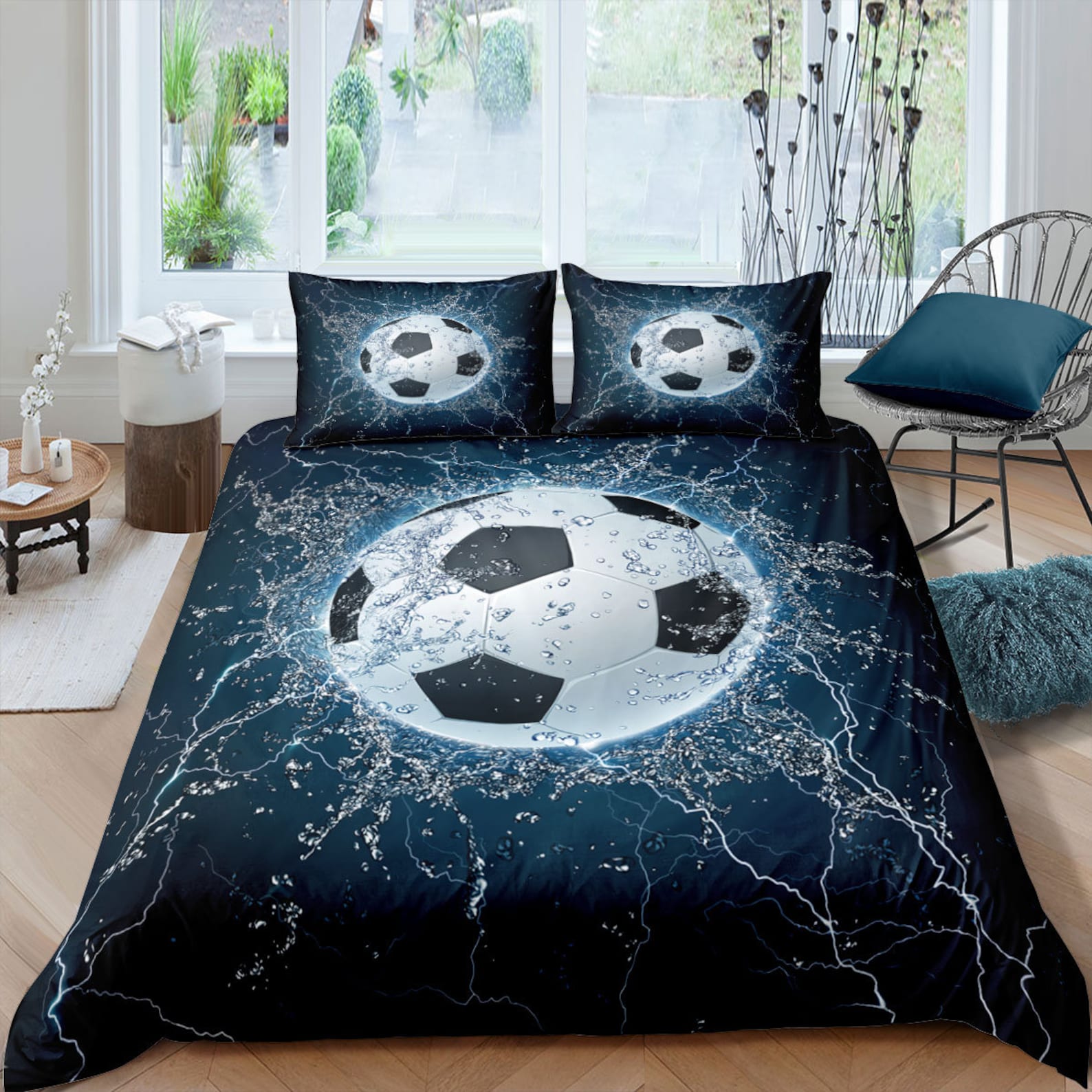 Boys Duvet Cover Football Bedding Set for Kids Boys Teens - Etsy