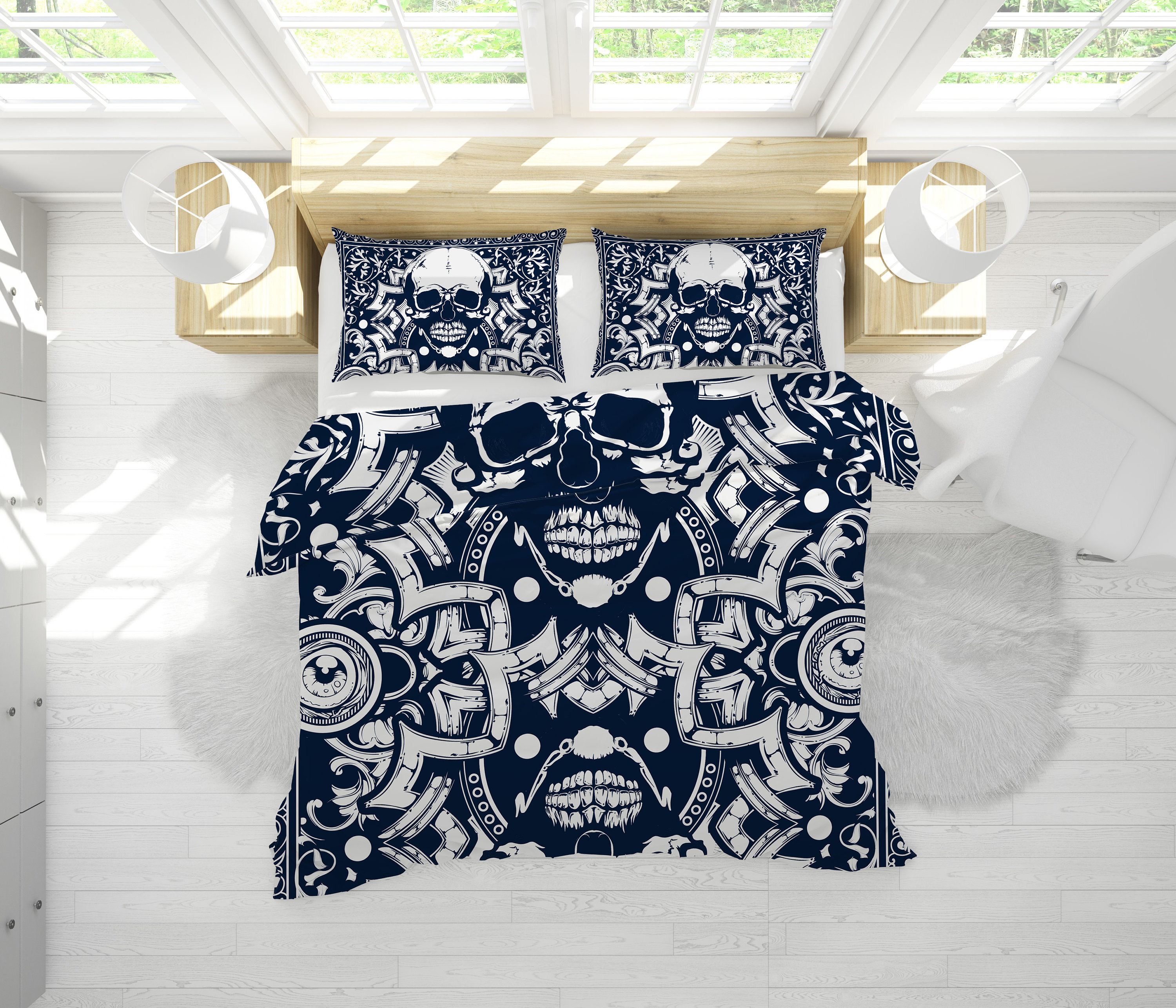 Discover Sugar Skull Bedding Comforter Bedding Set