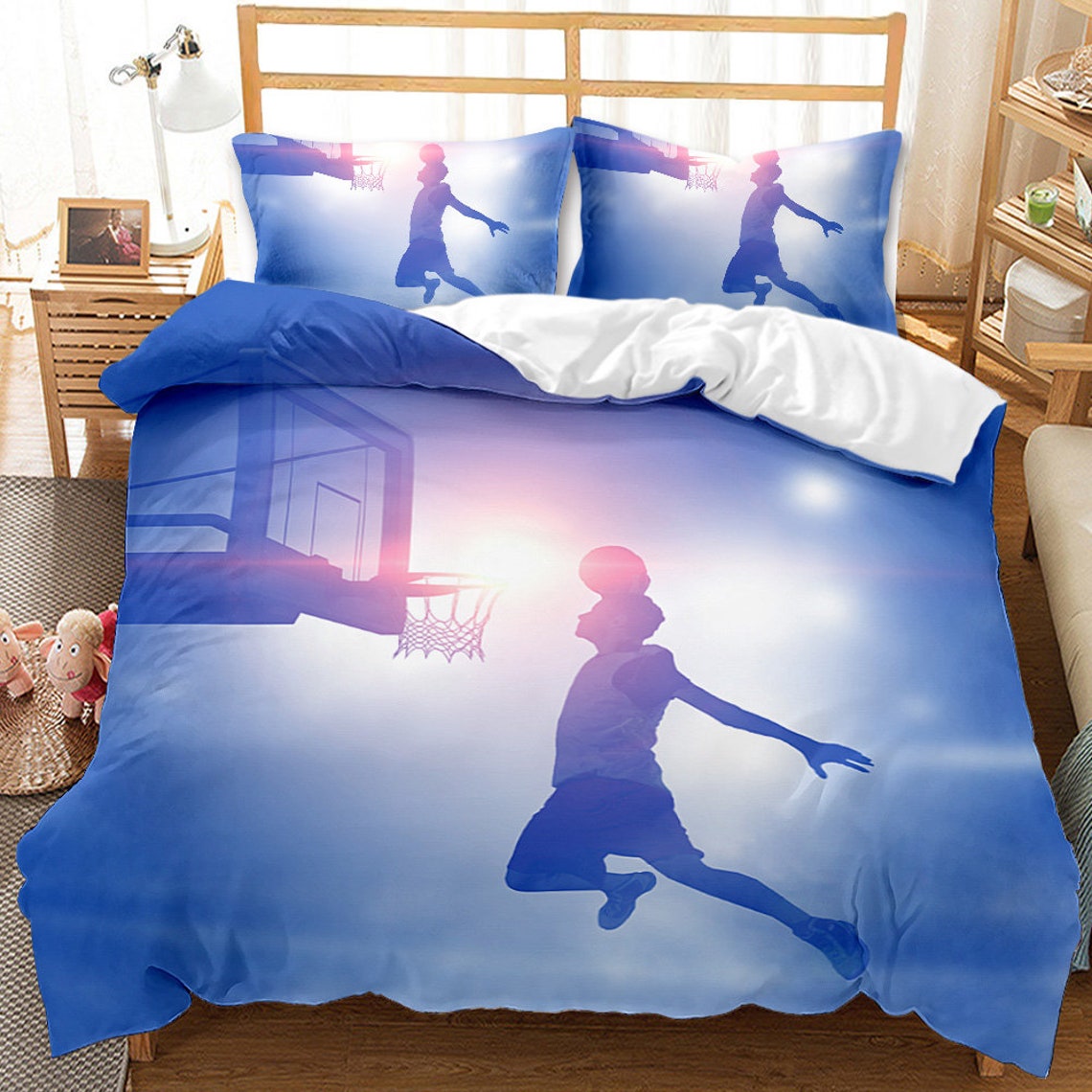 3D Basketball Printing Bedding Sets Soft and Comfortable Bed Etsy