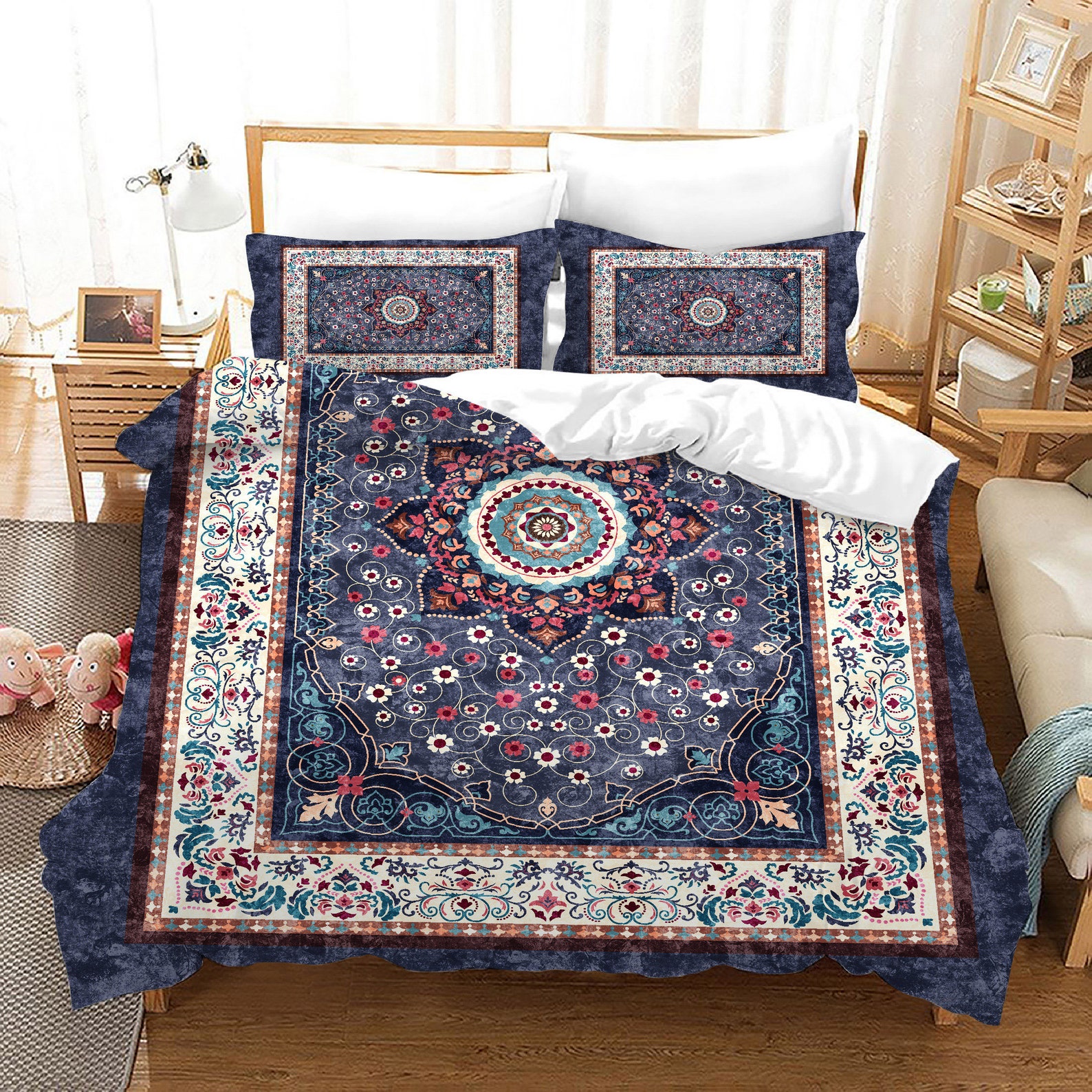 Ethnic Duvet Cover Set Traditional Persian Motif Oriental Etsy