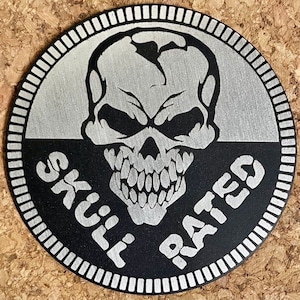 Exklusives Emblem Sticker Aufkleber Metall Knochen Auto Skull
