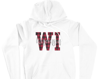 Wisconsin Plaid Hoodie