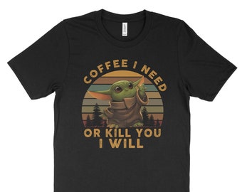 Café necesito camisa, anime ideas de regalo, café amante de las ideas de regalo