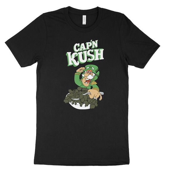 Cap'n Kush T-Shirt, Weed Gift ideas, Marijuana Gift ideas