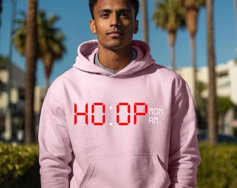 Reloj de baloncesto, sudadera con capucha para adolescentes, baloncesto, idea de regalo, sudadera con capucha de baloncesto